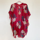 Boutique Floral Scarf Shaw Kimono Coverup