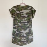 Almost Famous Fitted Camo Tee Shirt Dress