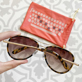 FOSSIL Tortoise Aviator Glasses FW97