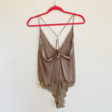 Free People Intimately Silk Lace Bodysuit one-piece Small