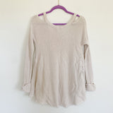 Free People Knit Cold Shoulder Sweater Small