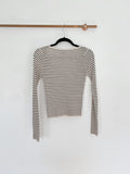 American Eagle Stripe Knit Long Sleeve Top Small