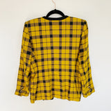 KASPER A.S.L. Plaid Mustard Blazer 4P