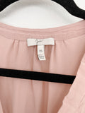 Joie Silk Ruffle Blush Blouse size XS