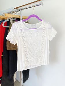 American Eagle Eyelet Blouse XS