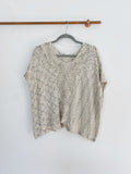 Boutique Mystree Knit Poncho Sweater Top S/M
