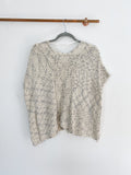 Boutique Mystree Knit Poncho Sweater Top S/M