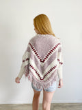 easel Knit Pullover Sweater Poncho S/M