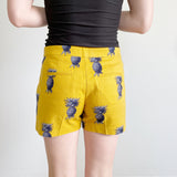Ann Taylor Devin City Pineapple Mustard Shorts 2