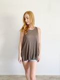 MOD REF Henley Olive Tank Top Large