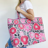 Vera Bradley Large Pink Tote Duffle Bag