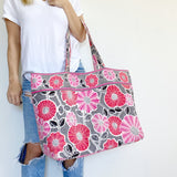 Vera Bradley Large Pink Tote Duffle Bag