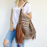 Patricia Wolf Western Fringe Hobo Bag Retails $345.00