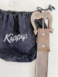 KIPPYS Western Vintage Crystal Leather Belt 32
