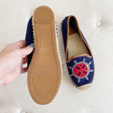 Tory Burch Nautical Espadrille Slip on Flats