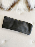 Vintage Leather Wide Stud Western Belt Small