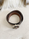 The LIMITED brown Leather Belt size Large