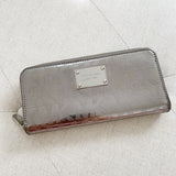 Michael Kors Metallic Patent Leather Zip Wallet