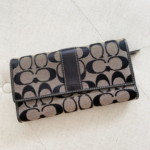 Coach Monogram Large Wallet