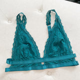 Free People Lace Teal Bralette Large