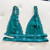 Free People Lace Teal Bralette Large