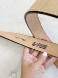 JUSTIN Western Leather Nude Tan Belt size 32