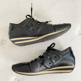 CHANEL Oxford Loafer Sneaker with Wedge 9