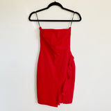 Lulu's Red Holiday Strapless Dress XS