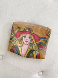 Vintage Emily Ann Hand Painted Western Wristlet 1980's