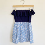 Lilly Pulitzer Athens Navy Strapless Dress XS