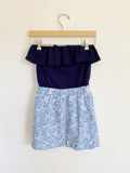 Lilly Pulitzer Athens Navy Strapless Dress XS