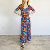 Lularoe Ana Dress NWT Floral Polka Dot XS