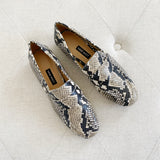 Nine West Snakeskin Flat Slip-on Loafers New 6.5
