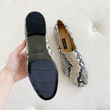 Nine West Snakeskin Flat Slip-on Loafers New 6.5