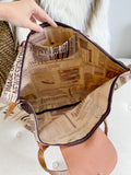 Fold up Newspaper Vintage Totebag