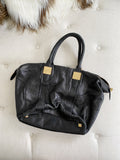 RACHEL ZOE Black Leather Hobo Bag