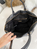RACHEL ZOE Black Leather Hobo Bag