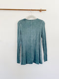 Boutique Lace Teal Long Sleeve Top NWT Small