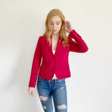 Body by Victoria Maroon Blazer Jacket Size 6