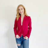 Body by Victoria Maroon Blazer Jacket Size 6