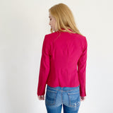 Body by Victoria Maroon Blazer Jacket Size 6