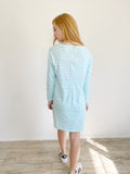 Sail to Sable Cotton Stripe Dress Large