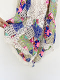 Victoria's Secret Lace Silk Floral Romper Medium