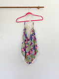 Victoria's Secret Lace Silk Floral Romper Medium