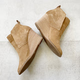 Lucky Brand Yoniana Suede Wedge Booties 7.5