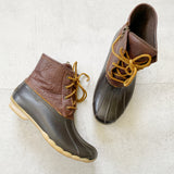 Sperry Saltwater Leather Waterproof Duck Boots 8.5