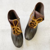 Sperry Saltwater Leather Waterproof Duck Boots 8.5
