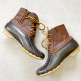 Sperry Saltwater Leather Waterproof Duck Boots 8.5