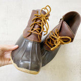 Sperry Saltwater Leather Waterproof Duck Boots 8.5