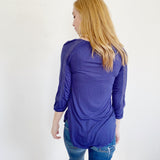 Lucky Brand Indigo Blouse Xs